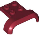 LEGO® los onderdeel Spatbord in kleur Donkerrood 28326