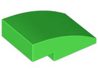 LEGO® los onderdeel Dakpan Gebogen in kleur Fel Groen 24309