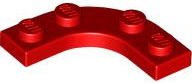 Plaatje in Gallery viewer laden, LEGO® los onderdeel Plaat Rond in kleur Rood 68568