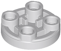 LEGO® los onderdeel Tegel Rond Licht Blauwachtig Grijs 3567