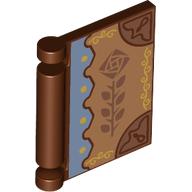 Plaatje in Gallery viewer laden, LEGO® Accessoire met Motief Roodachtig Bruin 24093pb067