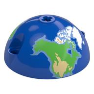 LEGO® los onderdeel Cilinder met Motief Blauw 4412pb01