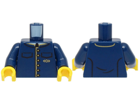 LEGO® los onderdeel Lijf met Motief Donkerblauw 973pb5475c01