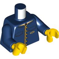 LEGO® los onderdeel Lijf met Motief Donkerblauw 973pb5475c01