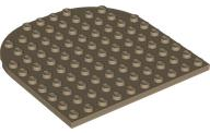 LEGO® los onderdeel Plaat Rond Donker Geelbruin 80031