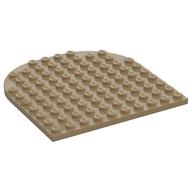 LEGO® los onderdeel Plaat Rond Donker Geelbruin 80031