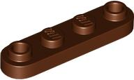 LEGO® los onderdeel Plaat Rond Roodachtig Bruin 77845