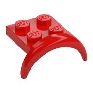 LEGO® los onderdeel Spatbord in kleur Rood 49097