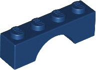 LEGO® los onderdeel Steen Boog in kleur Donkerblauw 3659