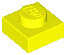 Plaatje in Gallery viewer laden, LEGO® los onderdeel Plaat Algemeen in kleur Neon geel 3024