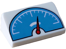 Plaatje in Gallery viewer laden, LEGO® los onderdeel Dakpan met Motief Wit 85984pb426