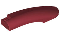 LEGO® los onderdeel Wig in kleur Donkerrood 77182