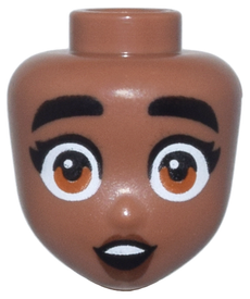 LEGO® los onderdeel Hoofd in kleur Medium Bruin 106009