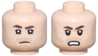 LEGO® los onderdeel Hoofd in kleur Lichte Noga 3626pb3646