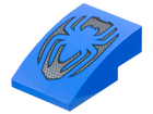 LEGO® onderdeel Dakpan Gebogen met Motief Blauw 24309pb046