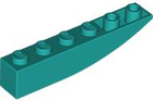 LEGO® los onderdeel Dakpan Gebogen Donker Turkoois 42023