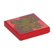 LEGO® los onderdeel Tegel met Motief Rood 3068pb2359