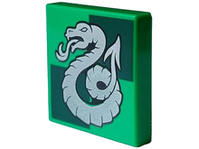 Plaatje in Gallery viewer laden, LEGO® los onderdeel Tegel met Motief Fel Groen 3068pb2358