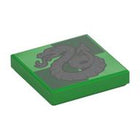 LEGO® los onderdeel Tegel met Motief Fel Groen 3068pb2358
