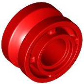 LEGO® los onderdeel Wiel in kleur Rood 42610