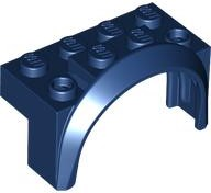 LEGO® los onderdeel Spatbord in kleur Donkerblauw 3387