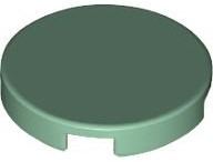 LEGO® los onderdeel Tegel Rond in kleur Zandgroen 14769