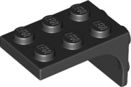 LEGO® los onderdeel Beugel in kleur Zwart 69906