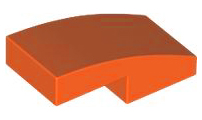 LEGO® los onderdeel Dakpan Gebogen Roodachtig Oranje 11477