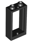 LEGO® los onderdeel Raamkozijn in kleur Zwart 60593