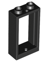 LEGO® los onderdeel Raamkozijn in kleur Zwart 60593