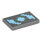 LEGO® Tegel met Motief Licht Blauwachtig Grijs 26603pb374