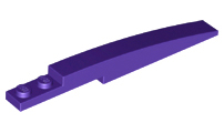 Plaatje in Gallery viewer laden, LEGO® los onderdeel Dakpan Gebogen Donkerpaars 85970