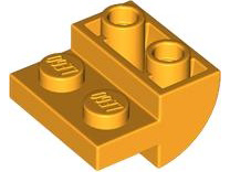 Plaatje in Gallery viewer laden, LEGO® Dakpan Gebogen Omgekeerd Helder Licht Oranje 1750