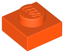 Plaatje in Gallery viewer laden, LEGO® los onderdeel Plaat Algemeen Roodachtig Oranje 3024