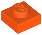 LEGO® los onderdeel Plaat Algemeen Roodachtig Oranje 3024