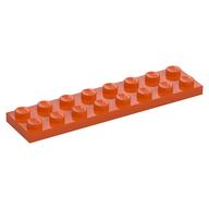 Plaatje in Gallery viewer laden, LEGO® los onderdeel Plaat Algemeen Roodachtig Oranje 3034