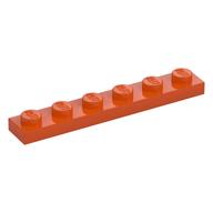 LEGO® los onderdeel Plaat Algemeen Roodachtig Oranje 3666