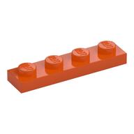 Plaatje in Gallery viewer laden, LEGO® los onderdeel Plaat Algemeen Roodachtig Oranje 3710