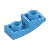 Plaatje in Gallery viewer laden, LEGO® onderdeel Dakpan Gebogen Omgekeerd Medium Blauw 24201