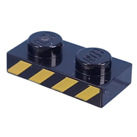 LEGO® los onderdeel Plaat met Motief in kleur Zwart 3023pb07