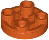 LEGO® los onderdeel Tegel Rond in kleur Donker Oranje 3567