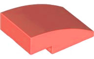 Plaatje in Gallery viewer laden, LEGO® los onderdeel Dakpan Gebogen in kleur Koraal 24309