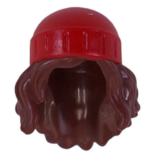 Plaatje in Gallery viewer laden, LEGO® los onderdeel Haar in kleur Roodachtig Bruin 80577pb03