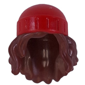 LEGO® los onderdeel Haar in kleur Roodachtig Bruin 80577pb03