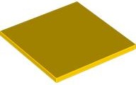 LEGO® los onderdeel Tegel Algemeen in kleur Geel 10202