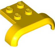 Plaatje in Gallery viewer laden, LEGO® los onderdeel Spatbord in kleur Geel 28326