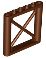 LEGO® los onderdeel Steunpilaar Roodachtig Bruin 64448