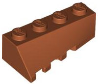 LEGO® los onderdeel Wig in kleur Donker Oranje 43720