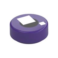 Plaatje in Gallery viewer laden, LEGO® onderdeel Tegel Rond met Motief Donkerpaars 98138pb355