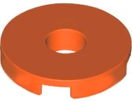 Plaatje in Gallery viewer laden, LEGO® los onderdeel Tegel Rond Roodachtig Oranje 15535